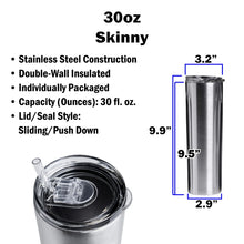 Load image into Gallery viewer, FRIENDS INSPIRED 30 OZ SKINNY TUMBLER
