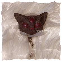 Load image into Gallery viewer, ALL SEEING KITTY RETRACTABLE BADGE REEL
