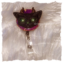 Load image into Gallery viewer, DEMON KITTY RETRACTABLE BADGE REEL
